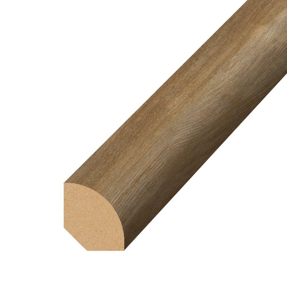 Crème Brule Vinyl Wood Look Quarter Round Molding, 94 inches