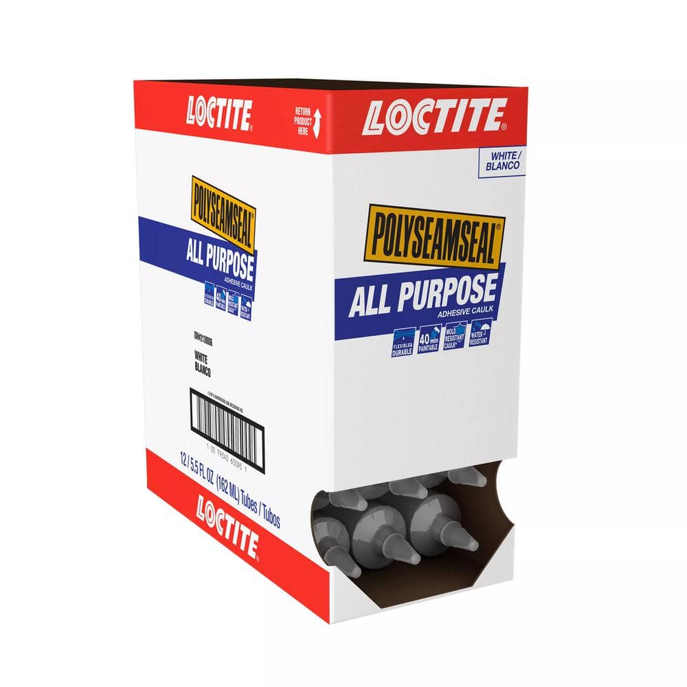 Loctite Polyseamseal All Purpose 5.5 oz. Latex Adhesive Caulk Sealant ...