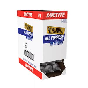 Polyseamseal All Purpose 5.5 oz. Latex Adhesive Caulk Sealant White Cartridge (12 pack)