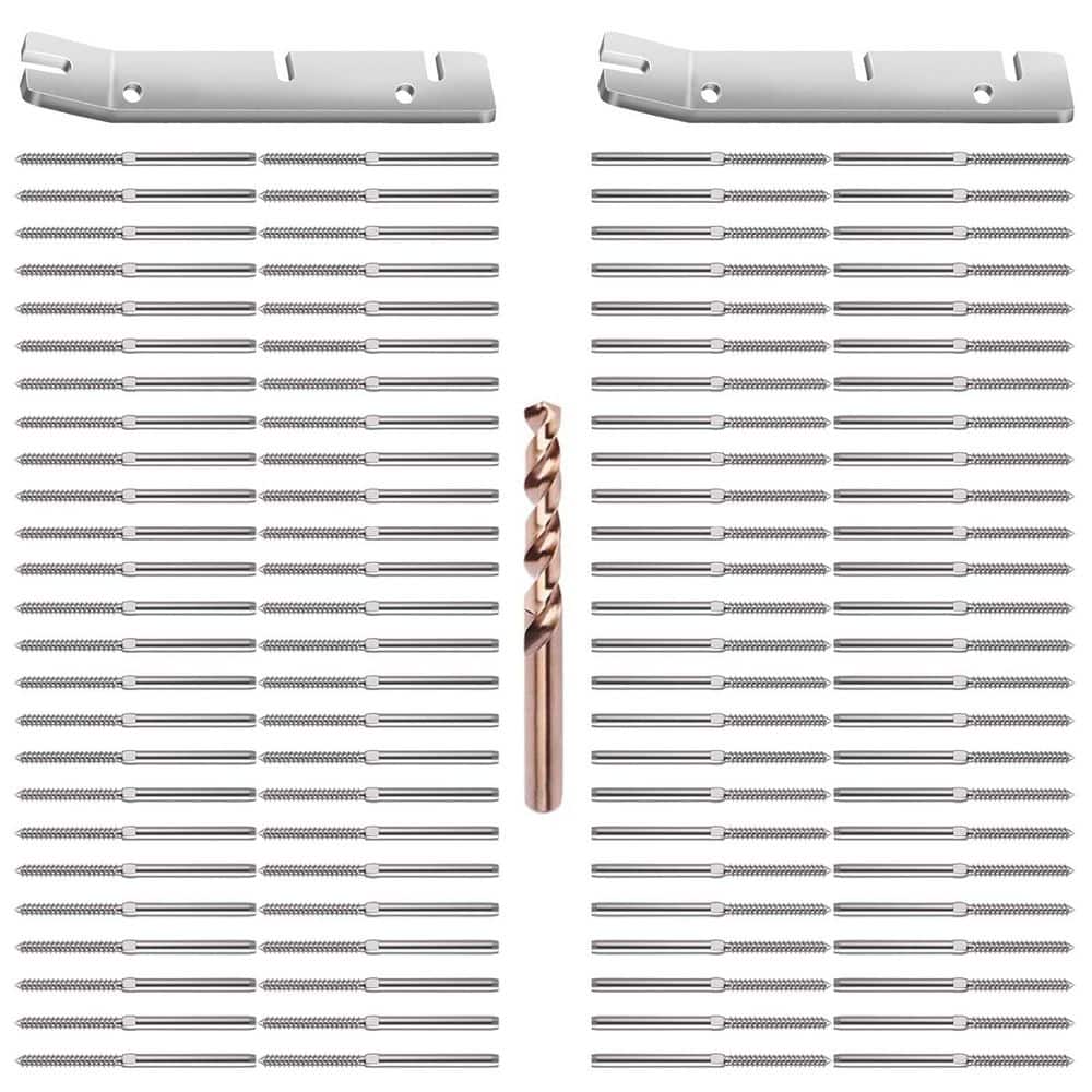 3/16 T316 Stainless Steel Swage Lag Screws with Upgraded Cable Railing Wrenches for Wood Posts 100 Pack price history on PriceWatchPro