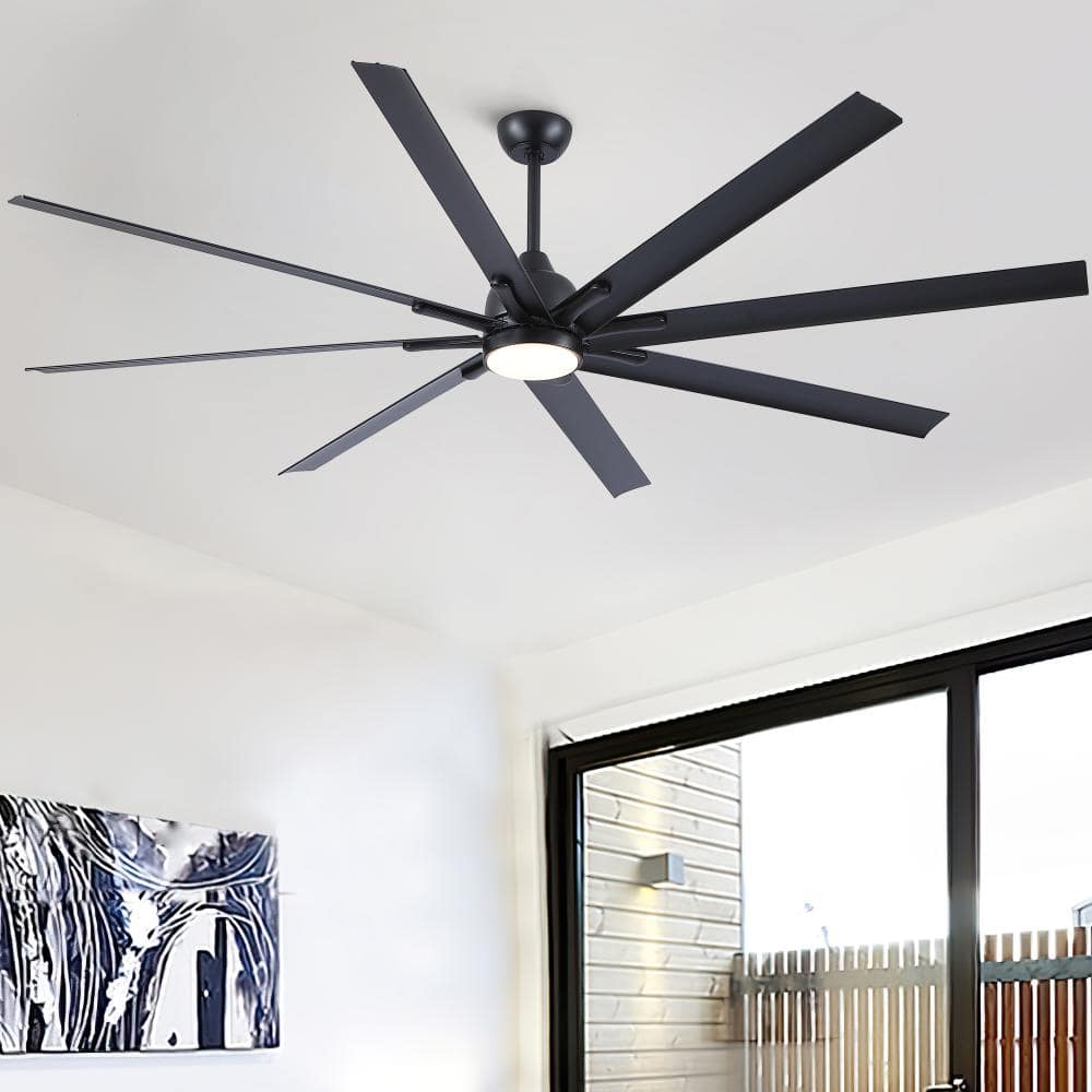 84 in. Black Reversible Quiet DC Motor Downrod Mount Standard Fan with Remote Control Dimmable 6 Wind Speed price history on PriceWatchPro