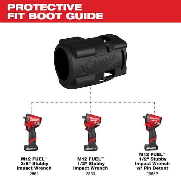 M12 FUEL Stubby Impact Wrench Protective Boot
