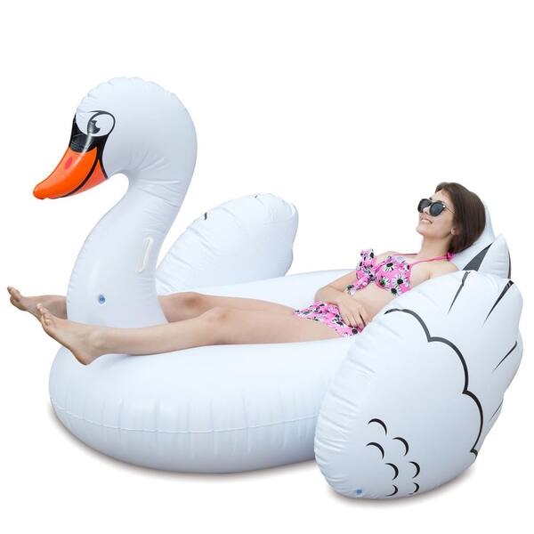 Inflatable Swan Float in Black 