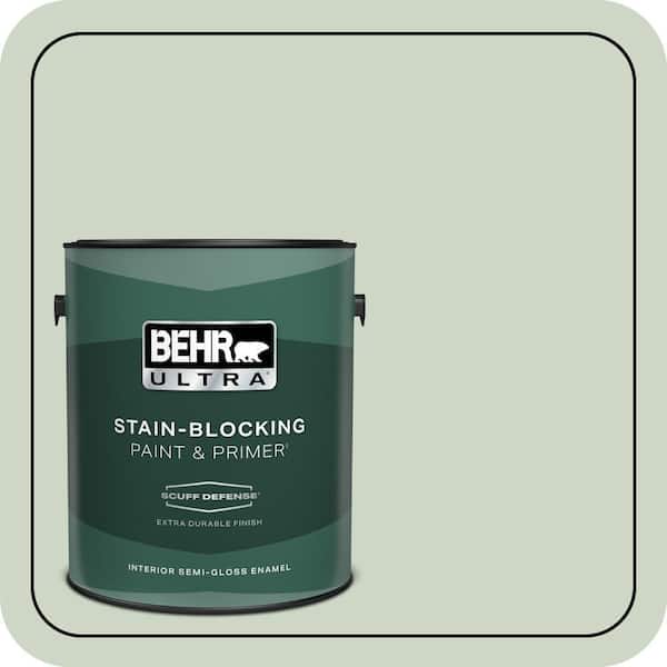 BEHR ULTRA 1 gal. #S390-2 Spring Valley Extra Durable Semi-Gloss Enamel Interior Paint & Primer