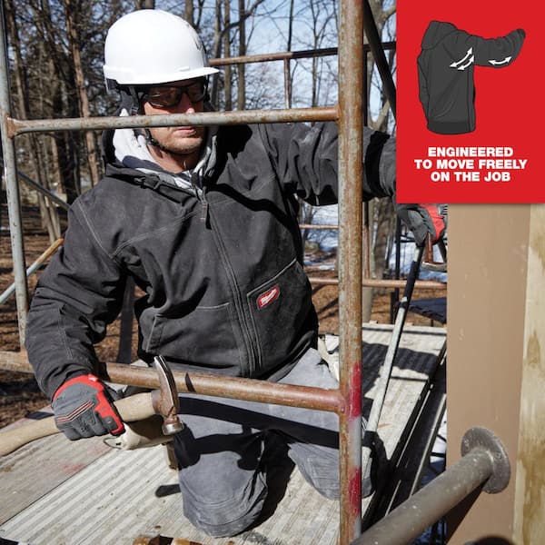 Milwaukee Men's Small Black FREEFLEX Softshell Hooded Jacket 312B