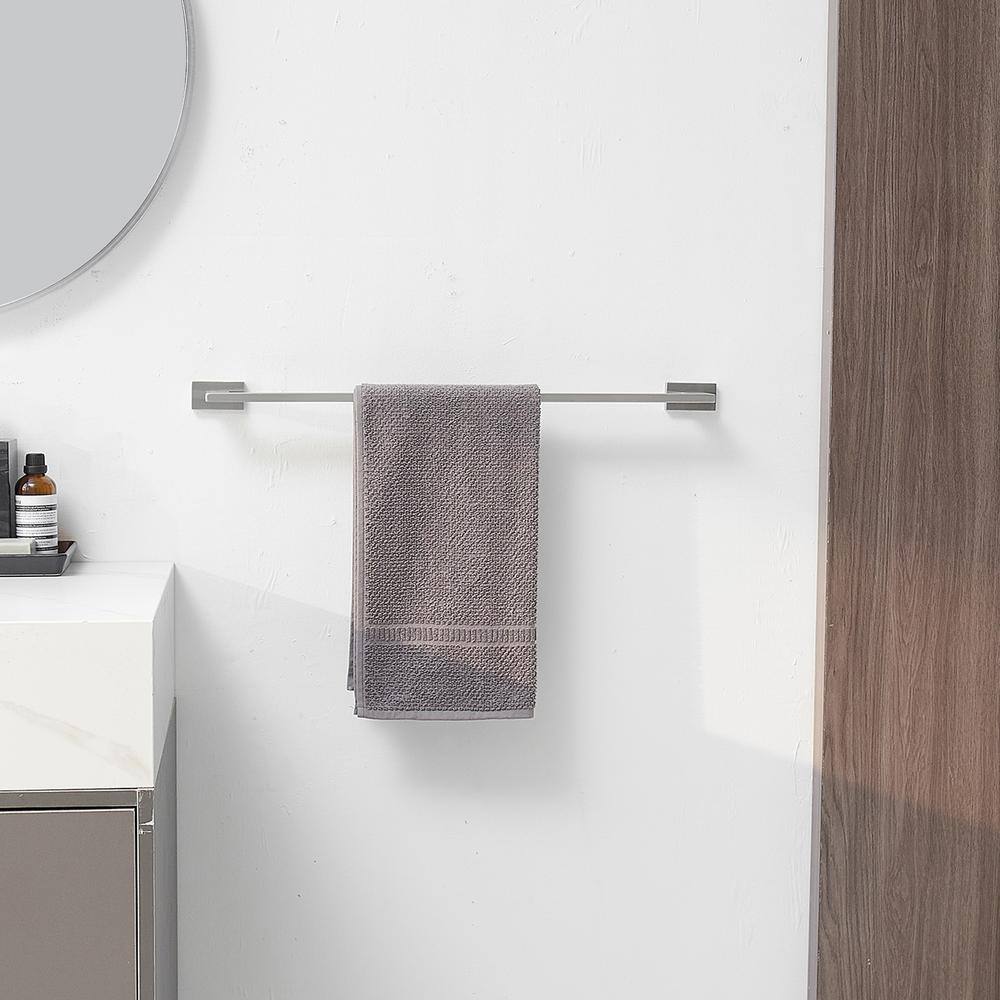 Brushed Nickel 4-Piece Stainless Steel Bathroom Hardware Set
