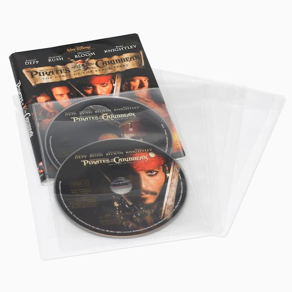 Atlantic 25 CD DVD or Blu-Ray Media Living Clear Movie Sleeves