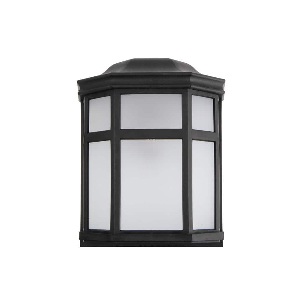 Sedona Wide Wall Mount 60-Watt Equivalent 800 Lumen Black Motion Sensing Dusk-to-Dawn Flood Light No Bulb Included price history on PriceWatchPro