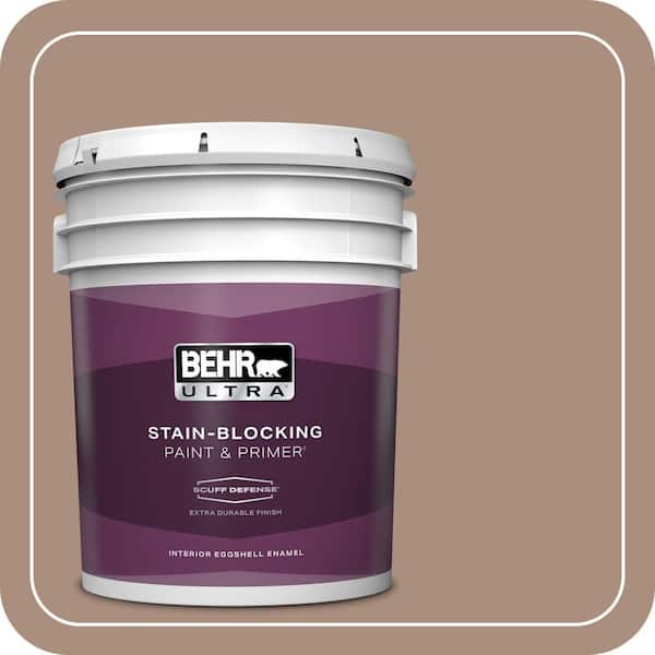 BEHR ULTRA 5 gal. #BNC-13 Cozy Cocoa Extra Durable Eggshell Enamel Interior Paint & Primer