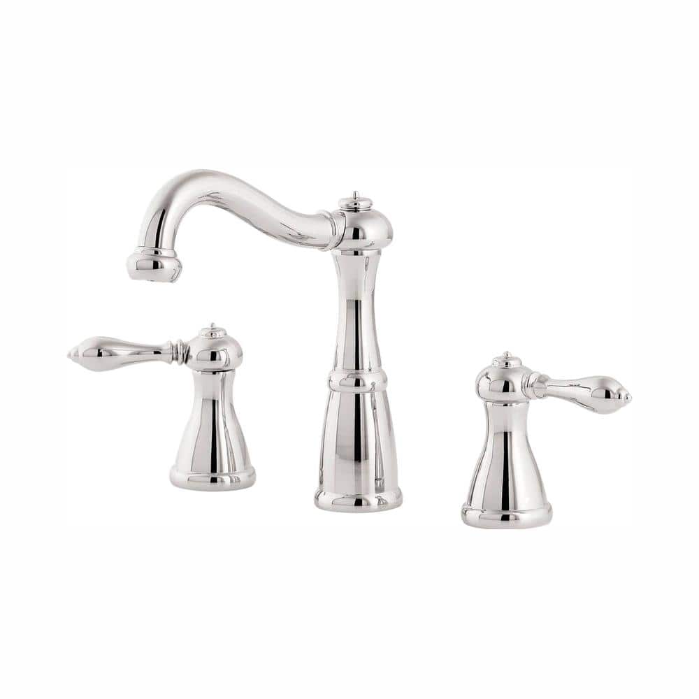 Pfister Marielle 8 In Widespread 2 Handle Bathroom Faucet In Polished Chrome Lg49 M0bc The Home Depot