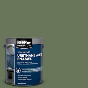 1 gal. #PPU10-01 Scallion Urethane Alkyd Semi-Gloss Enamel Interior/Exterior Paint