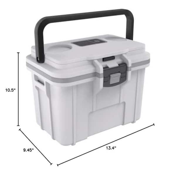 MOEPISY 8 qt. Personal Lunch Box Cooler Coolers White/Gray