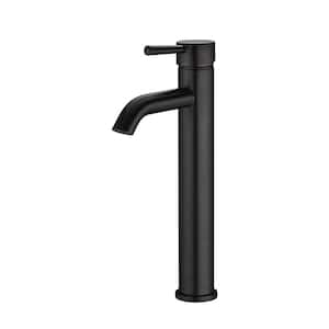 Single Hole Single-Handle Vessel Bathroom Faucet with Drain in Oil Rubbed Bronze