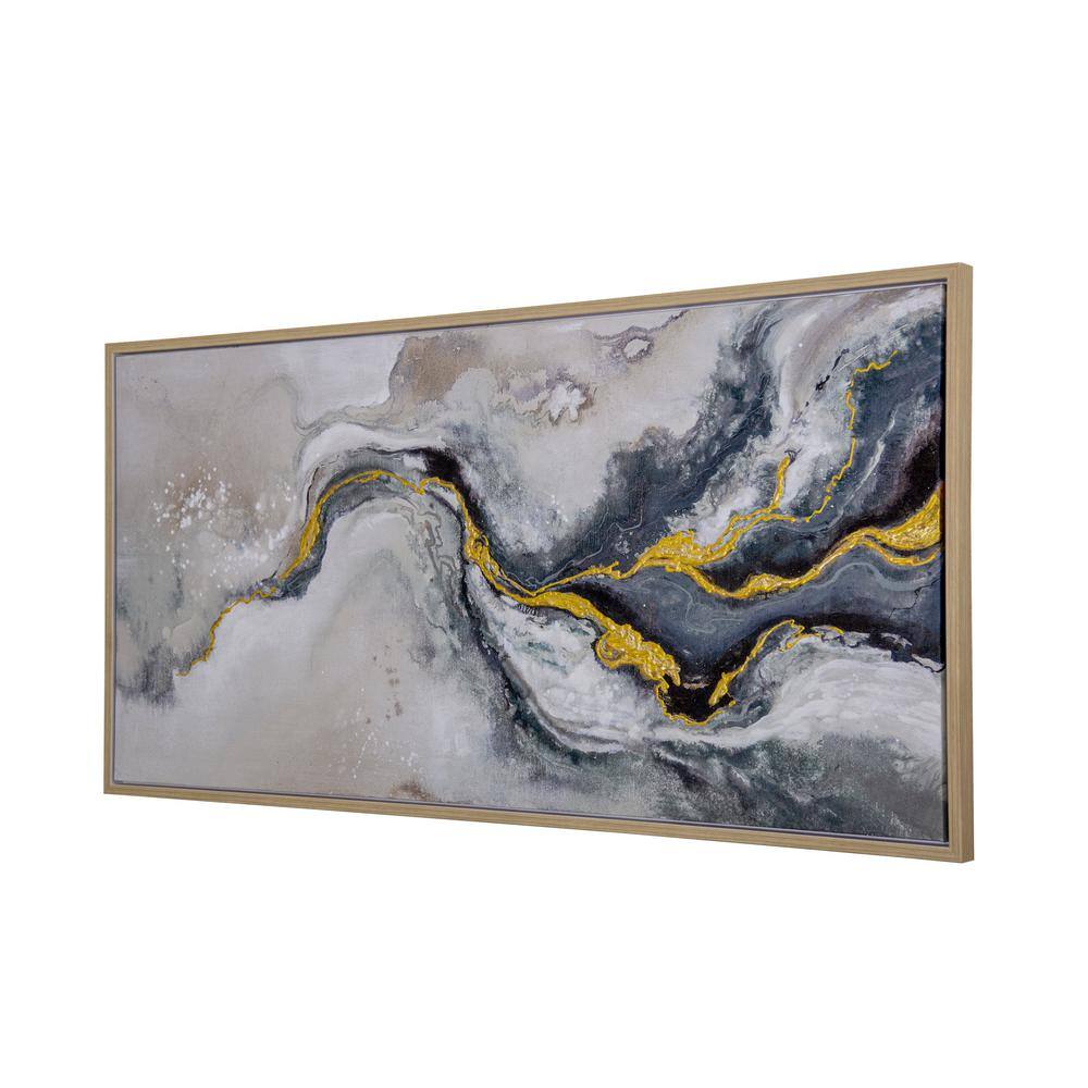Fluid Motion II Abstract Landscape Hand Painted Canvas Art