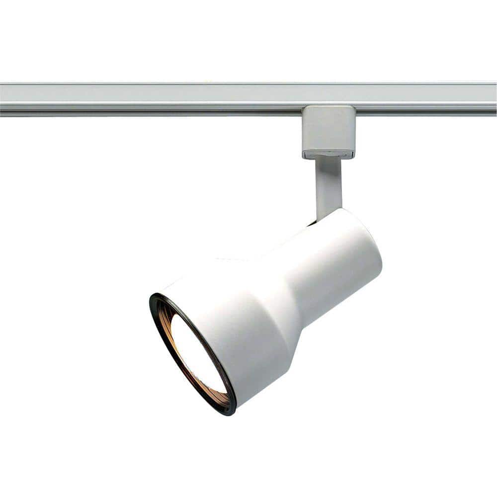 White Adjustable Step Cylinder Track Head Light