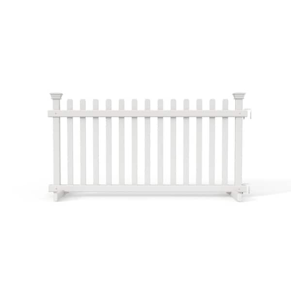 Photo 1 of (MISSING COMPONENTS) 
Zippity Outdoor Products Portable Puppy 2 ft. H x 4 ft. W Vinyl Fence Kit, White