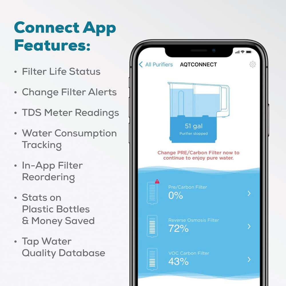 AquaTru Alkaline Smart Countertop Water Purifier with App