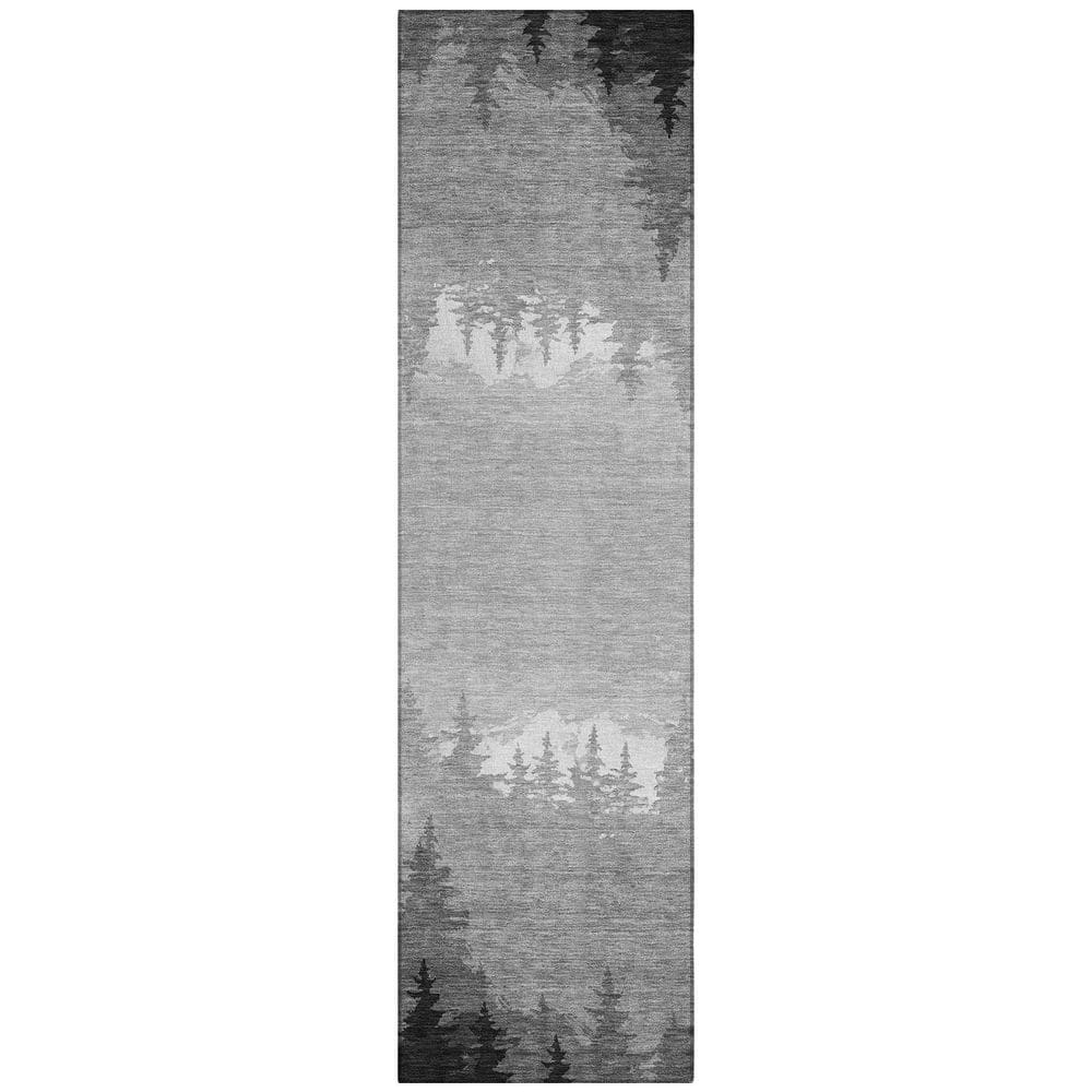 Chantille Machine Washable Indoor/Outdoor Abstract ACN2861 Gray 2 ft. x 7 ft. Runner Rug price history on PriceWatchPro