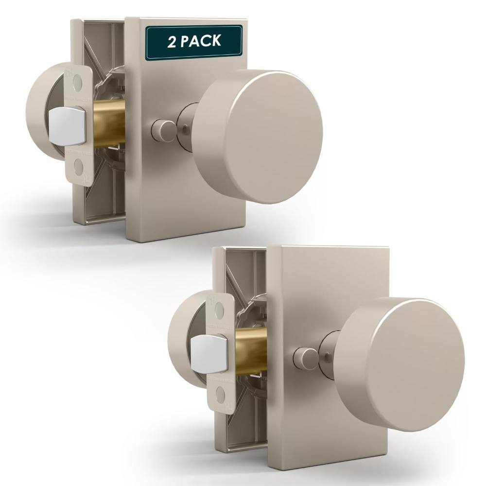 Laura Entry Door Handles - 2 Pack Reversible Satin Nickel Door Handle - Satin Nickel price history on PriceWatchPro