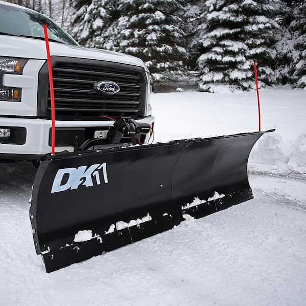 DK2 82 in. x 19 in. Heavy-Duty Universal Mount T-Frame Snow Plow Kit with  Winch and Wireless Remote AVAL8219 - The Home Depot