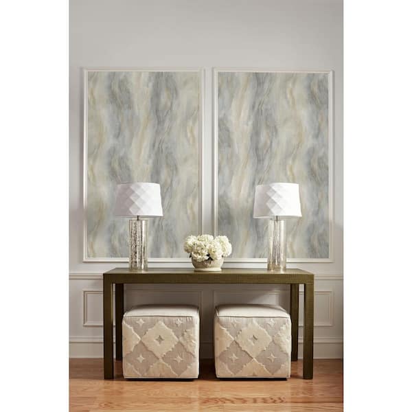 Morning Snowfall Smoke Texture Embossed Vinyl Unpasted Wallpaper Roll 60.75 sq. ft.