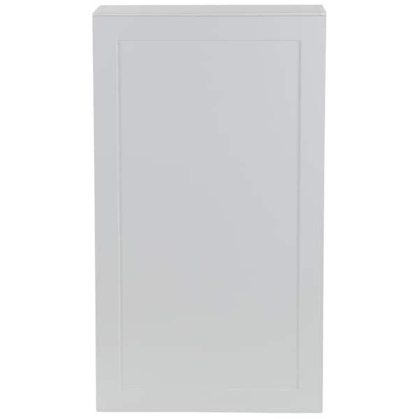 Hampton Bay Cambridge White Shaker Assembled Wall Kitchen Cabinet with 1 Soft Close Door (24 in. W x 12.5 in. D x 42 in. H)
