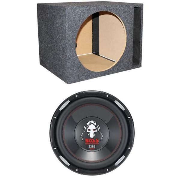 10 in. 2100-Watt Car Subwoofer Sub DVC 4-Ohm plus Vented Sub Box