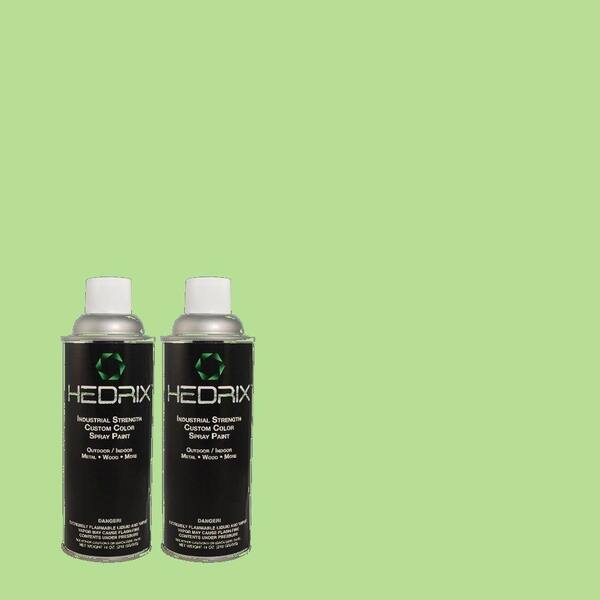 Hedrix 11 oz. Match of 440B-4 Cool Aloe Low Lustre Custom Spray Paint (2-Pack)