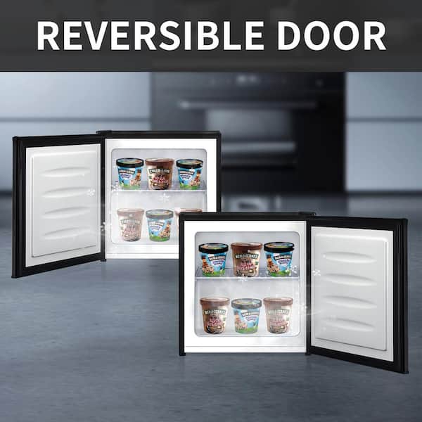 Compact Chest Upright Freezer Reversible Stainless Steel Door,Single Door