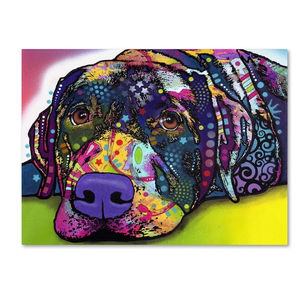 Trademark Fine Art 26 in. x 32 in. Savvy Labrador Canvas Art
