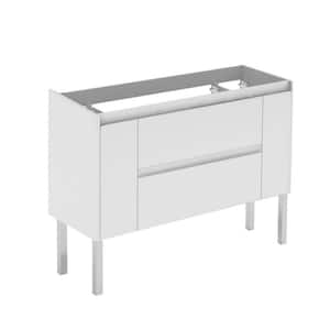 Ambra 120 Base 47 in. W x 17.6 in. D x 32.4 in. H Bath Vanity Cabinet without Top in Matte White