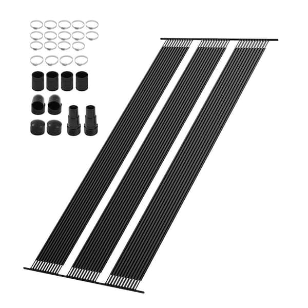 Solar Pool Heater, 4 x 24 ft. HDPE Pool Heating System-Durable and Weather-Proof, for Aboveground and Inground Pool