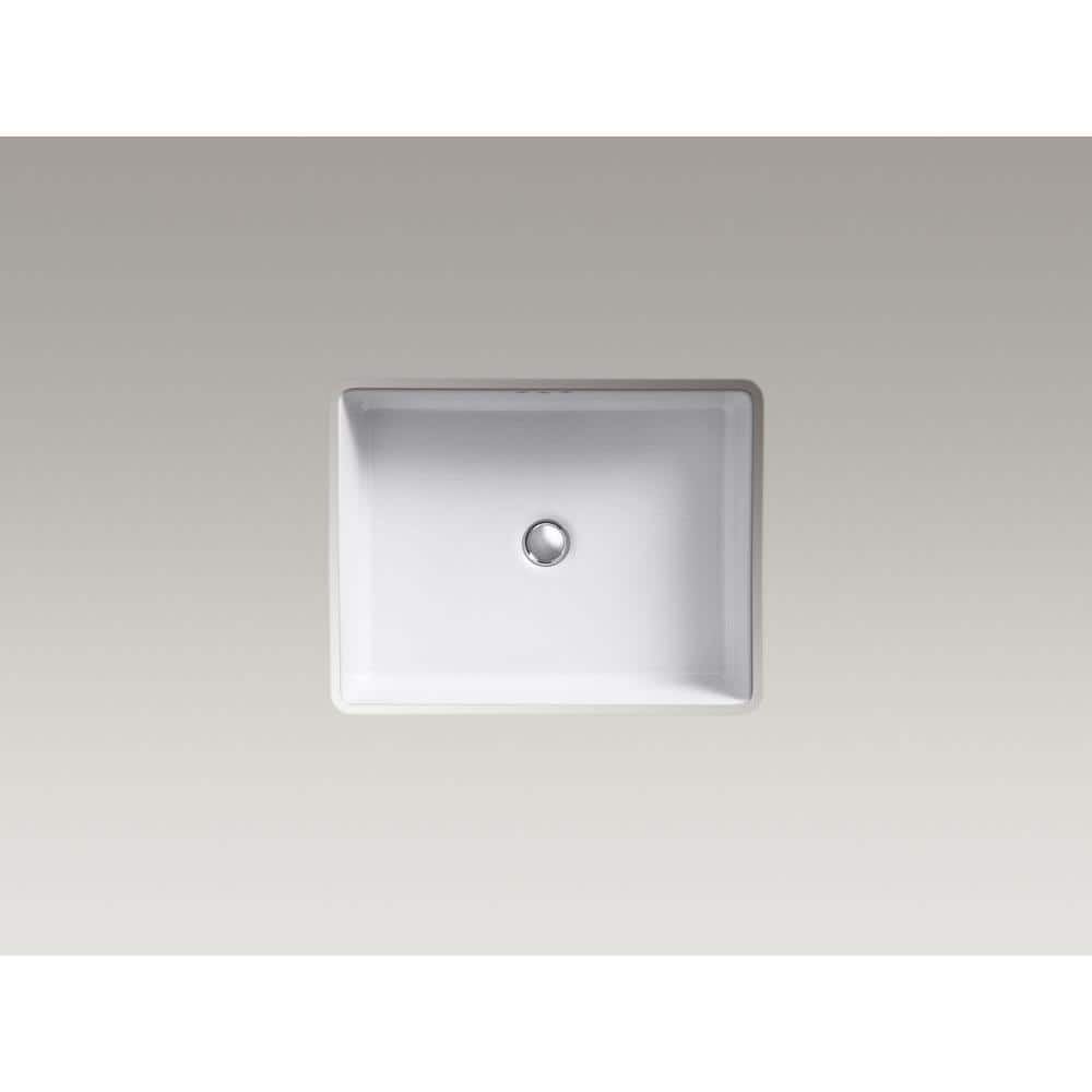 Kathryn White Rectangular Ceramic Undermount Bathroom Sink