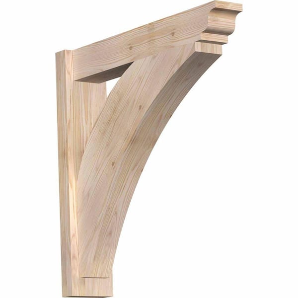 Ekena Millwork 6 in. x 28 in. x 28 in. Douglas Fir Thorton Traditional Smooth Outlooker