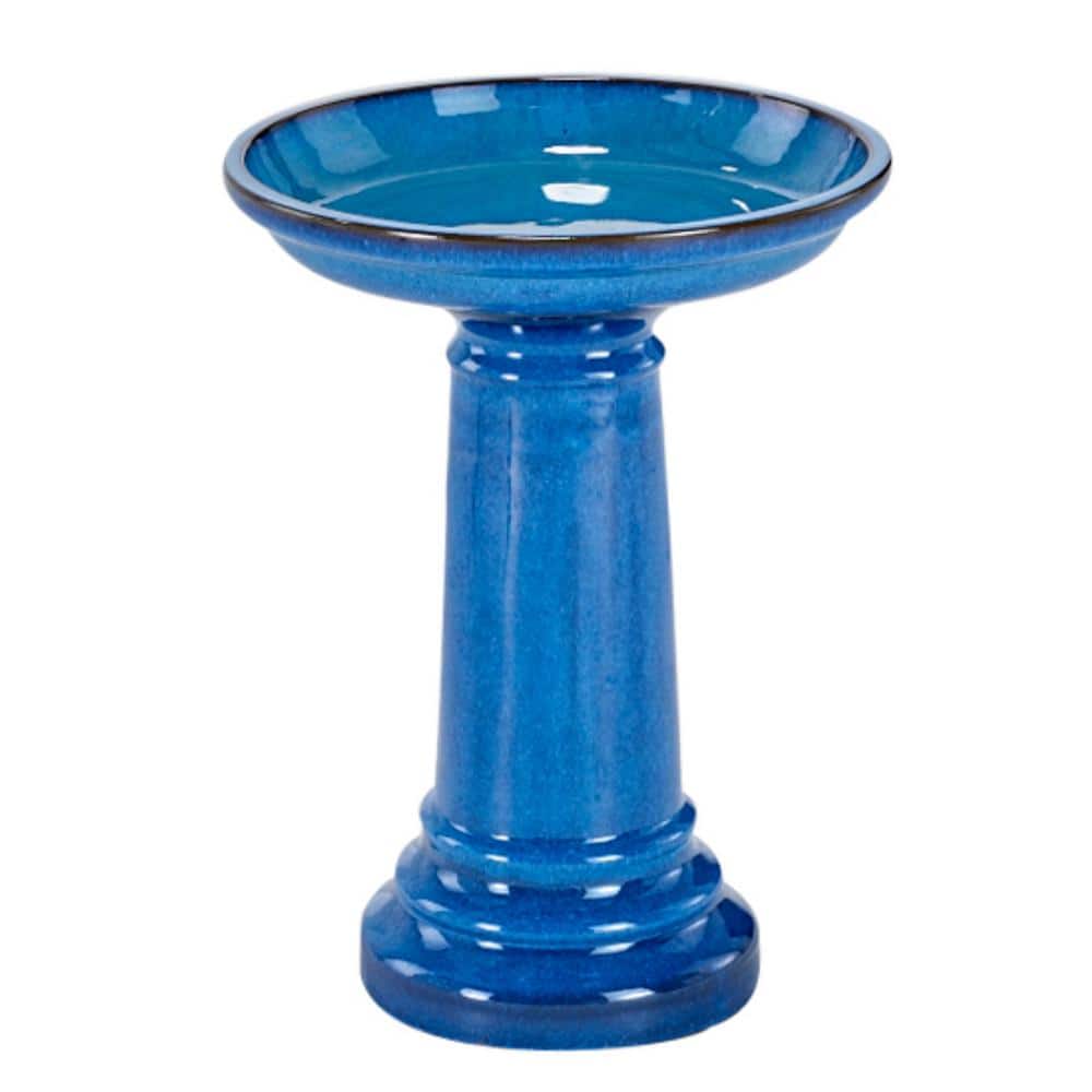 Aviatra 23 in. H Ceramic Blue Transitions Birdbath price history on PriceWatchPro