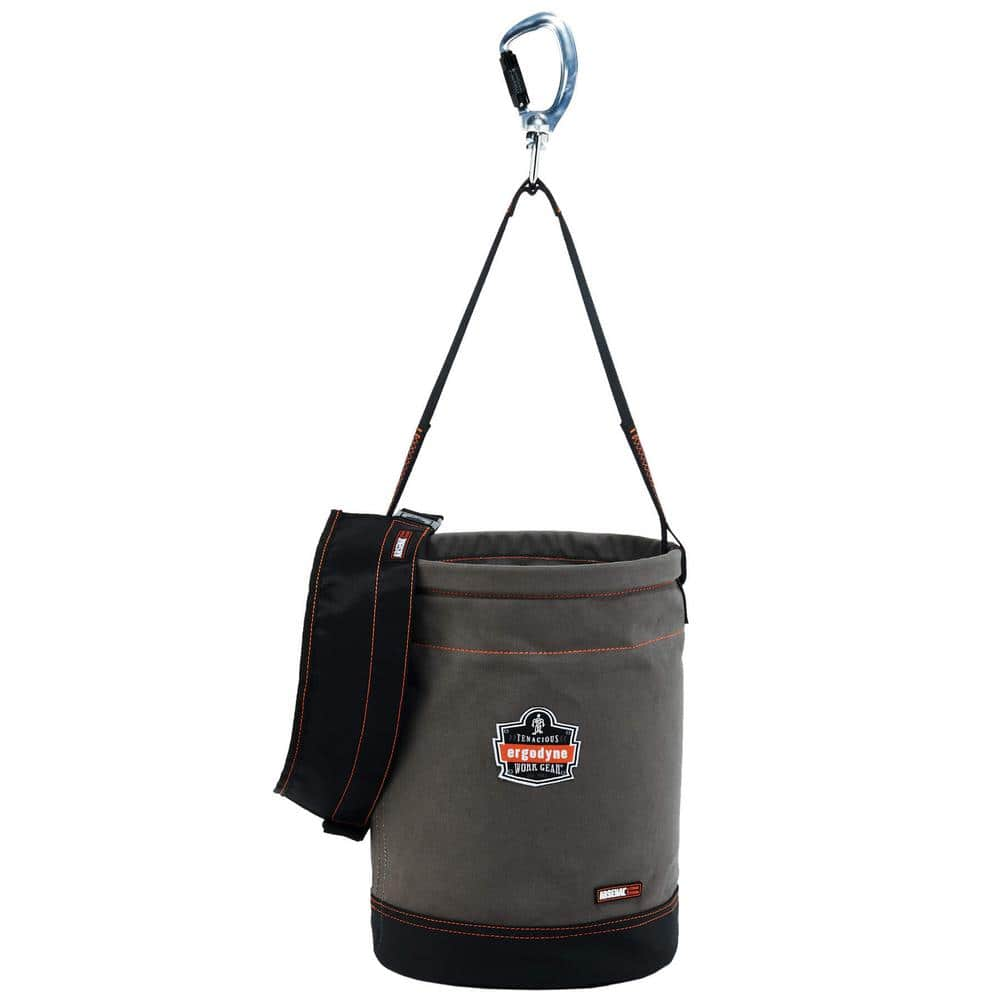 Ergodyne Arsenal 12.5 In. Tool Bucket With Top Gray Canvas 5940T - The ...