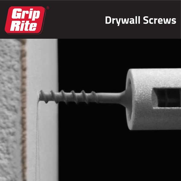 Grip-Rite - #8 x 2-1/2 in. #2 Phillips Bugle Head Coarse Thread Drywall Screws 1 lb. Box