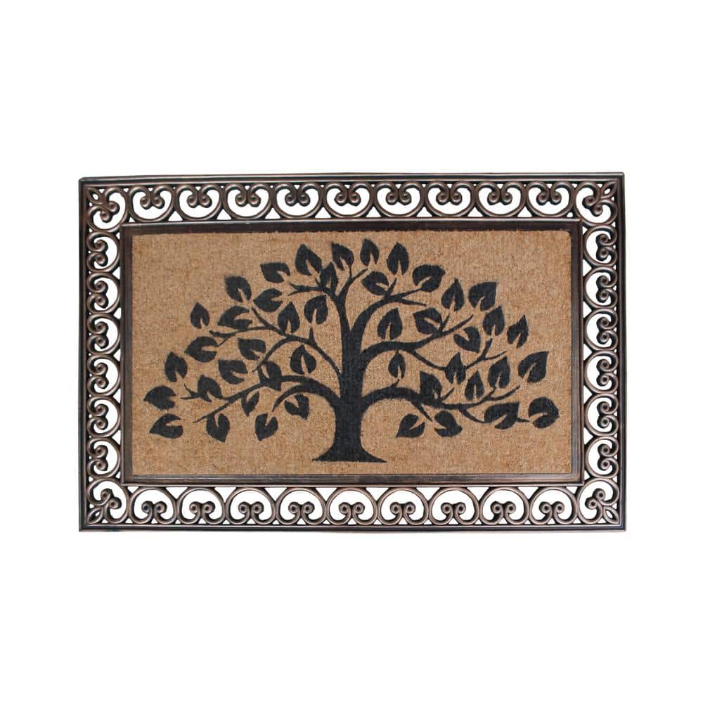 A1 Home Collections Hand Finished Tree of Life Brown 30 in. x 48