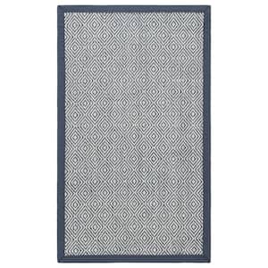 Natural Fiber Beige/Dark Gray Doormat 3 ft. x 4 ft. Border Area Rug