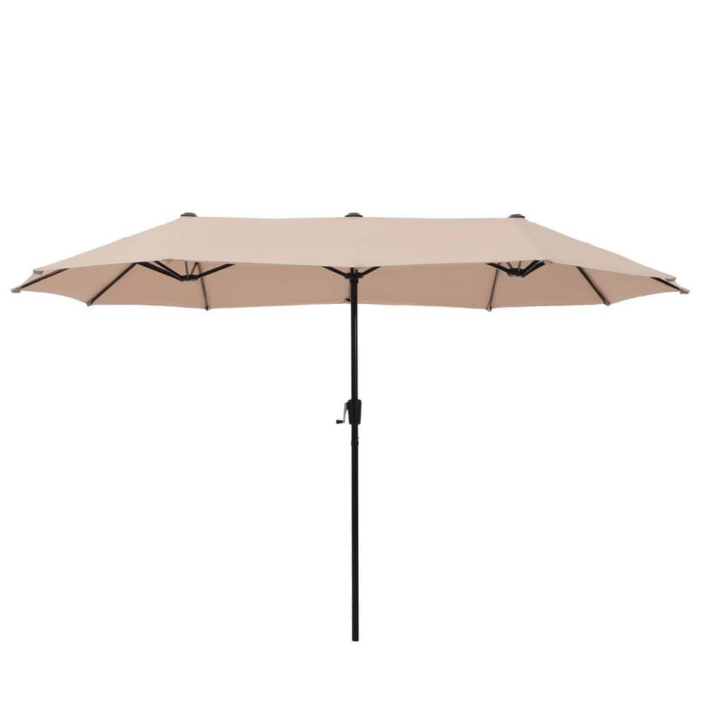 13 ft. Steel Pole Market Patio Umbrella in Beige, Rectangular Waterproof UV and Rust Resistant Outdoor Shade Canopy price history on PriceWatchPro