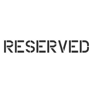 10 in. Reserved Stencil