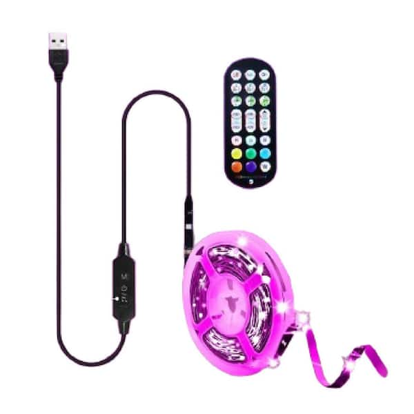 Lights for TV Led Backlight, 9.84ft RGB Led Strip Lights USB TV Lights Behind 32-43in TV, APP Remote Control Music Sync