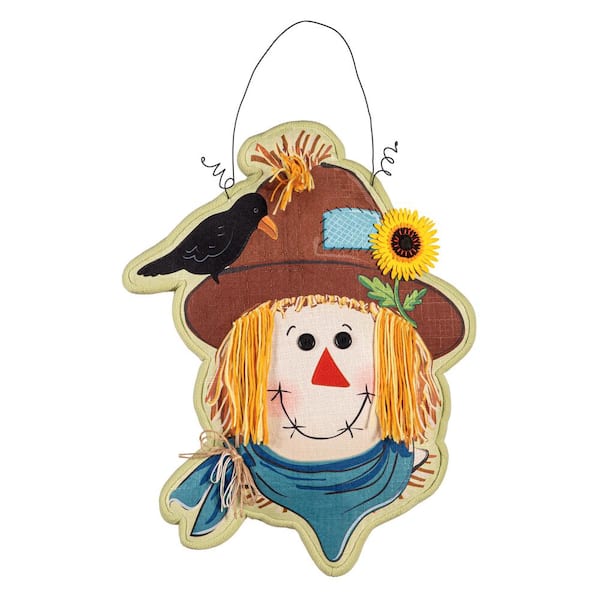 Evergreen Enterprises Scarecrow and Friend Estate Door Decor