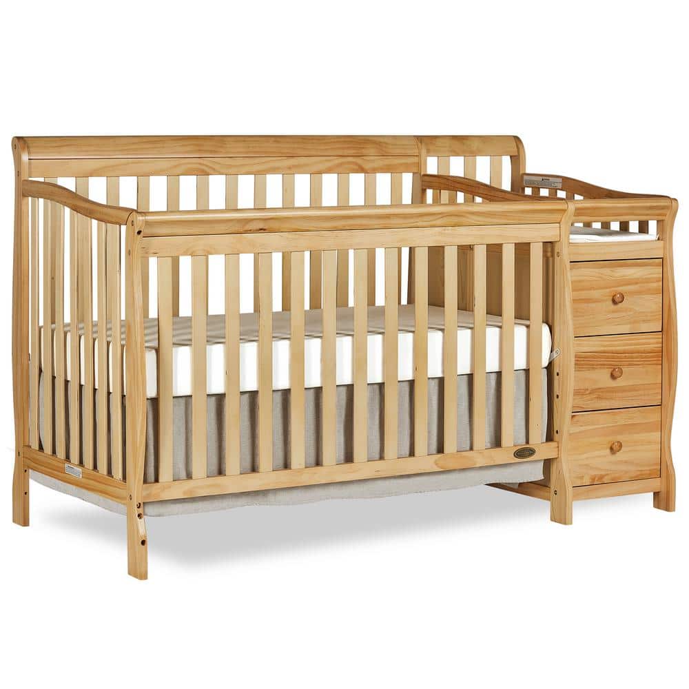 Dream On Me Brody Natural 5-in-1 Convertible Crib with Changer -  620-N
