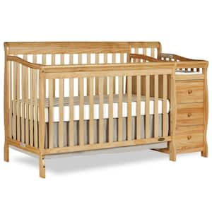 Brody Natural 5-in-1 Convertible Crib with Changer