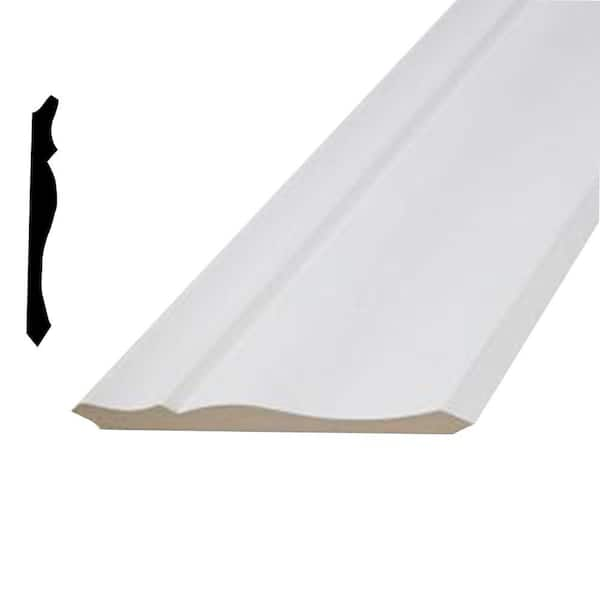 Builder S Choice LWM 48 9 16 In X 4 1 4 In MDF Crown Molding   Primed White Builder S Choice Crown Moulding F33004814 64 600 