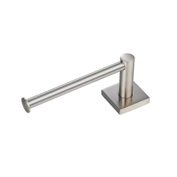Avalon 6.78 in. Wall Mounted Toilet Paper Holder Satin Nickel
