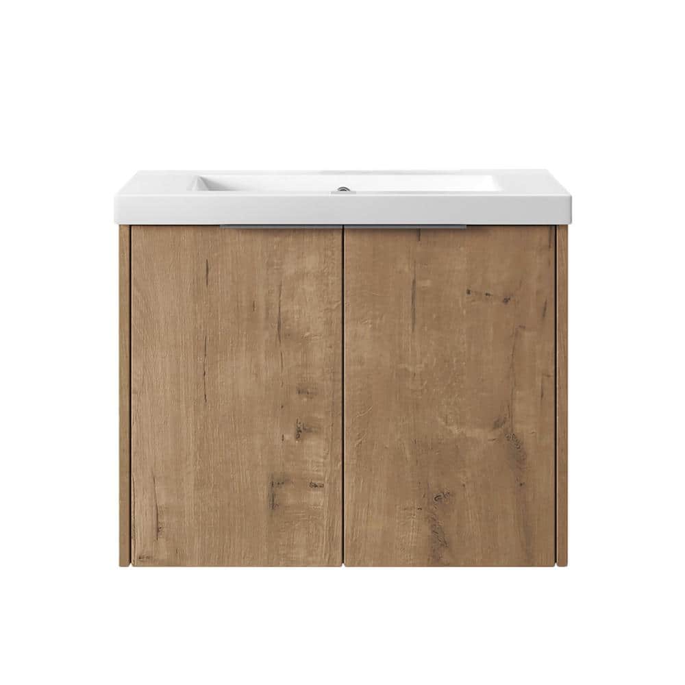 23.63 in. W x 18.13 in D. x 19.31 in. H with Sink Float Mounting Bath Vanit