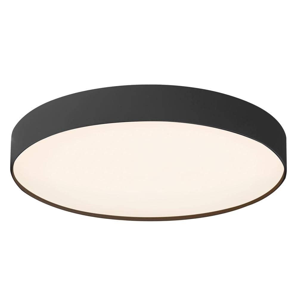 Rynn 7-in Black dimmable LED Flush Mount price history on PriceWatchPro