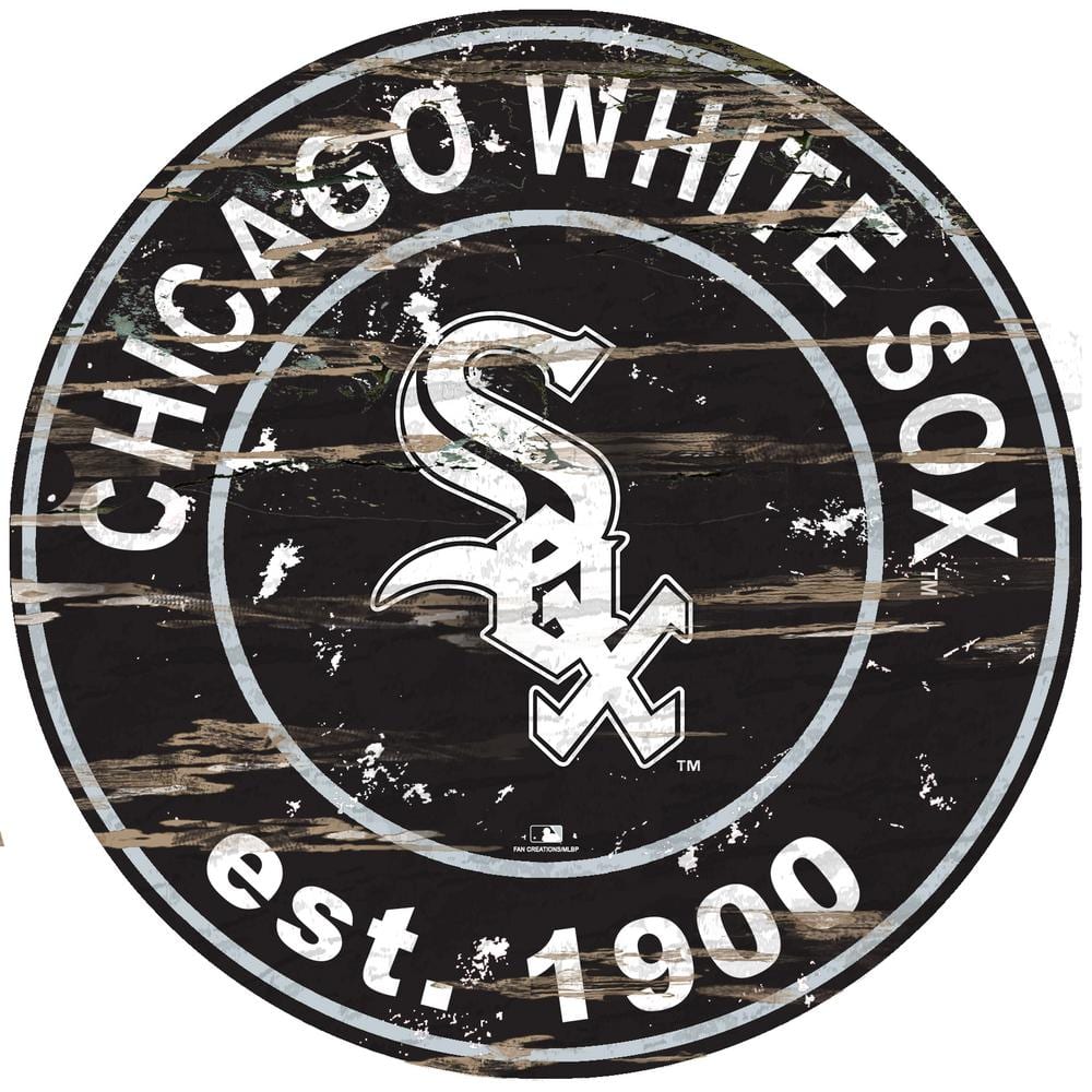27 1982 Chicago White Sox Retro Logo Roundel Round Mat